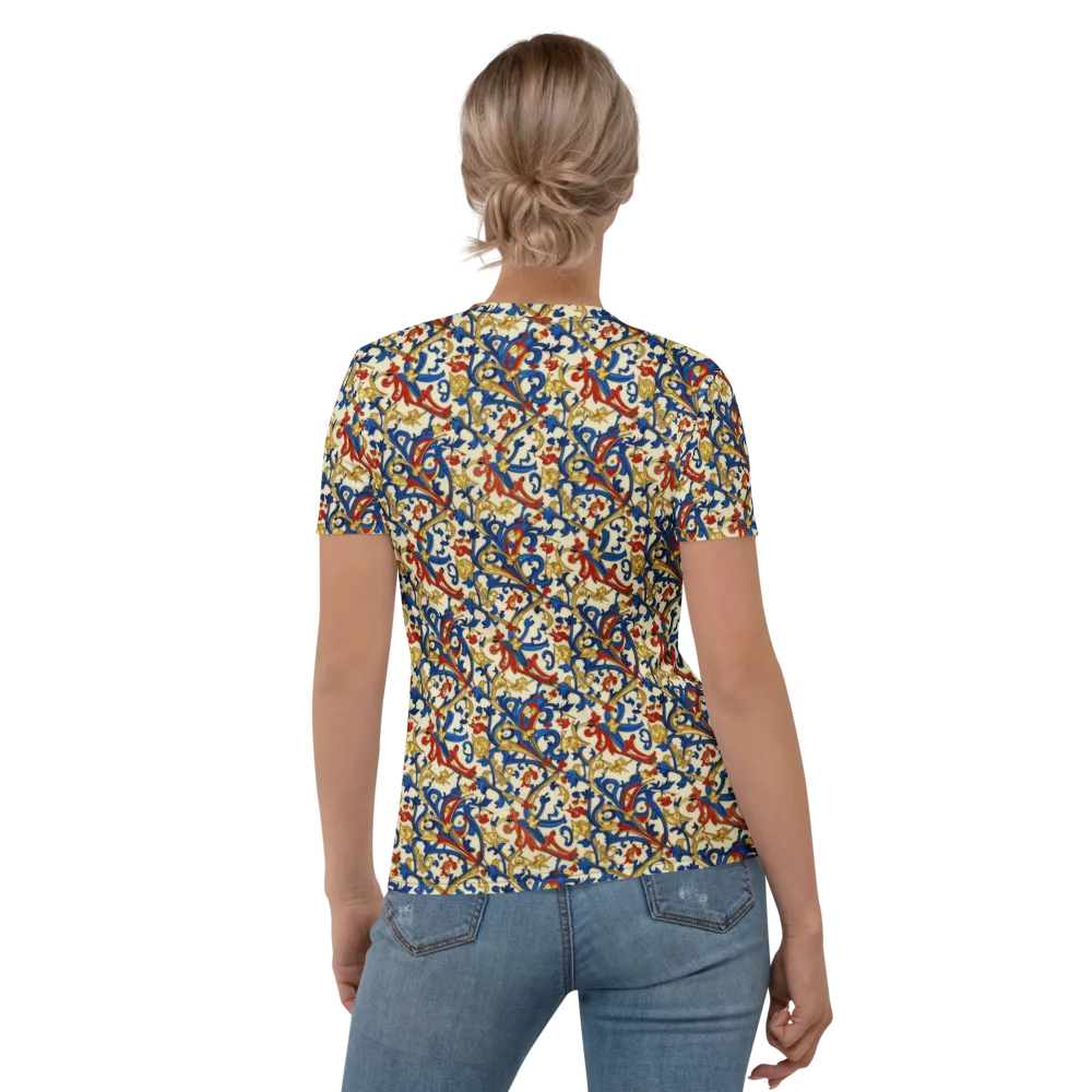 Royal Arabesque on Women's Crew Neck T-Shirt — Back