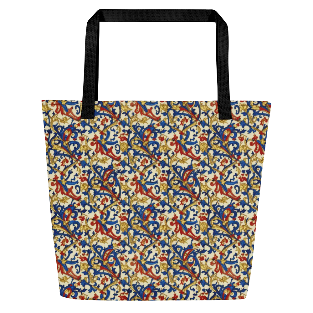 Royal Arabesque on Large Tote Bag W/ Pocket — Front
