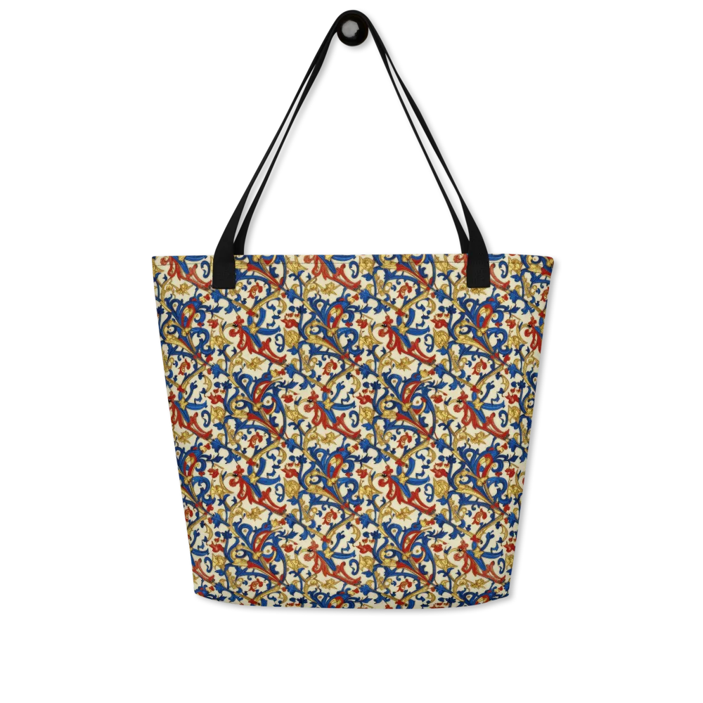 Royal Arabesque on Large Tote Bag W/ Pocket — Front