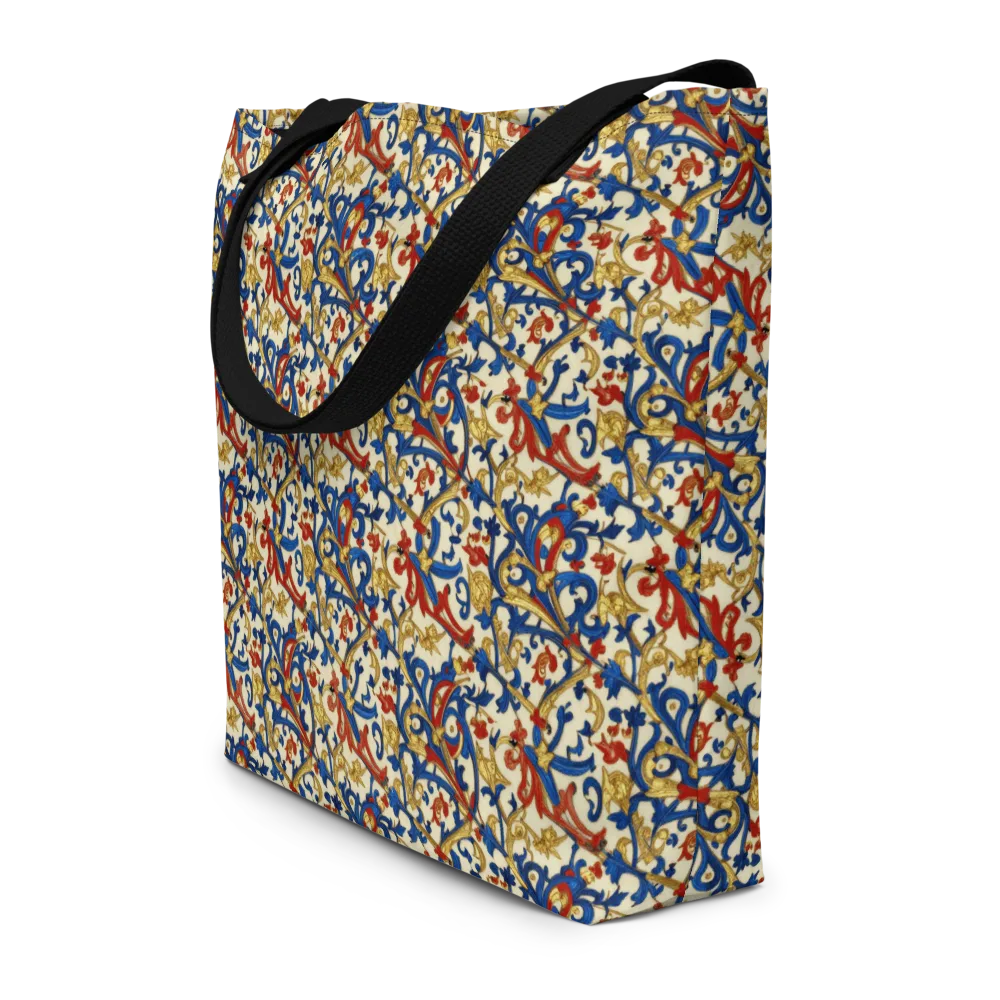 Royal Arabesque on Large Tote Bag W/ Pocket — Front