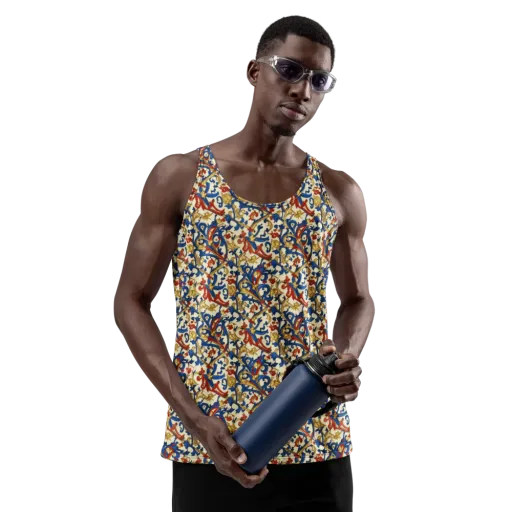 Royal Arabesque on a Men's Tank Top