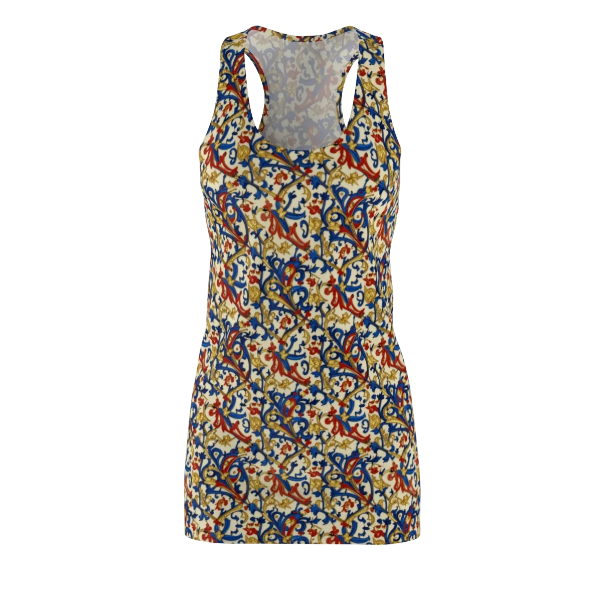 Royal Arabesque on Racerback Dress — Front