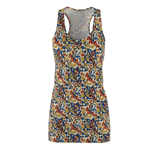 Royal Arabesque on a Racerback Dress