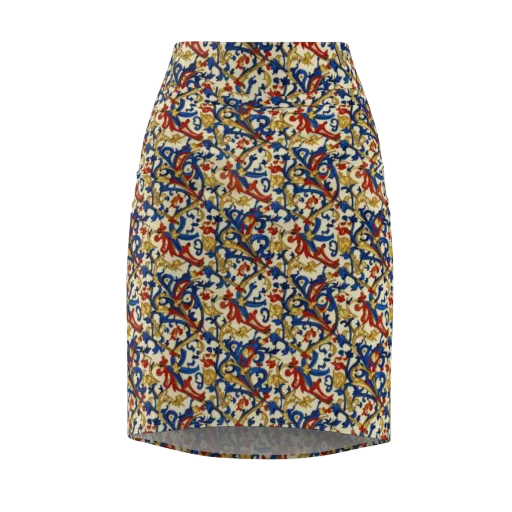 Royal Arabesque on a Pencil Skirt
