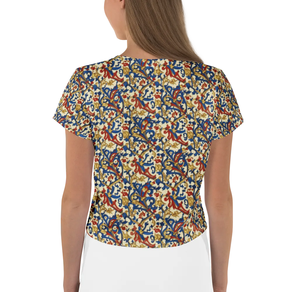 Royal Arabesque on Crop Tee — Back