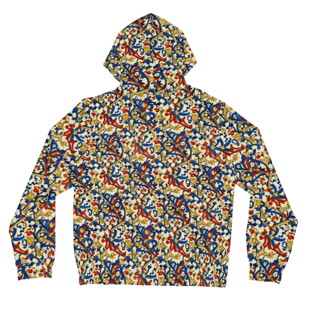 Royal Arabesque on Women's Full-Zip Hoodie — Back