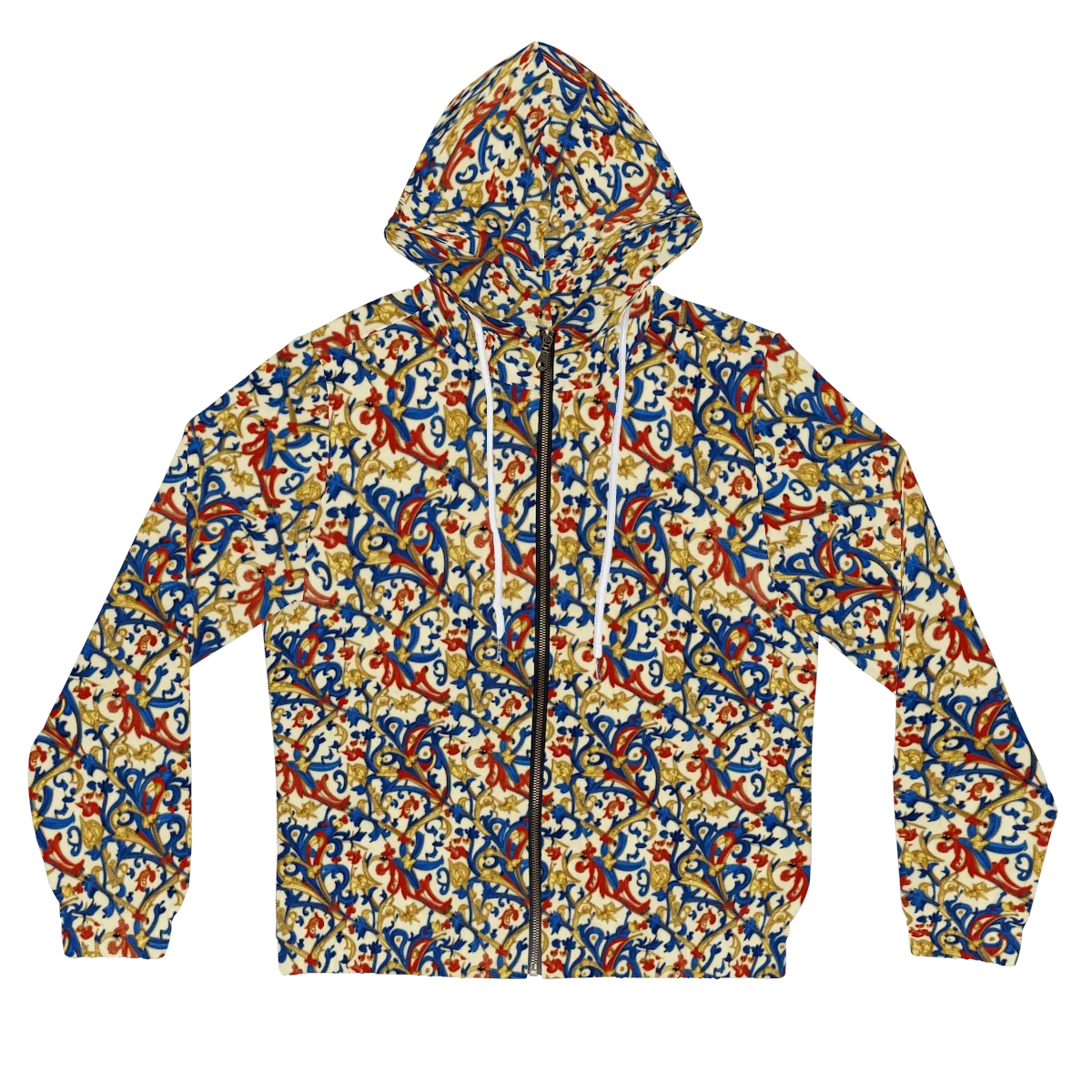 Royal Arabesque on Women's Full-Zip Hoodie — Front