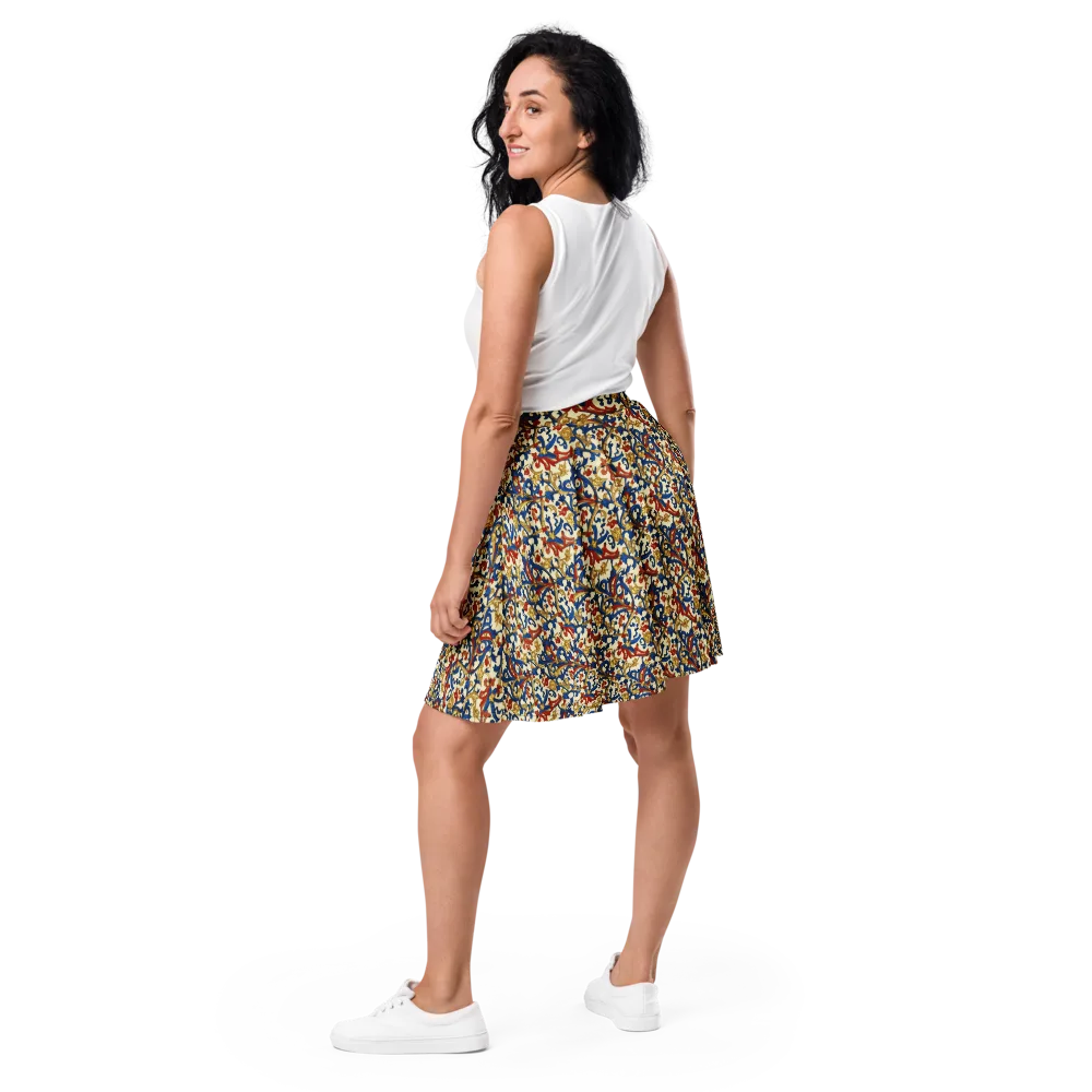 Royal Arabesque on Skater Skirt — Back