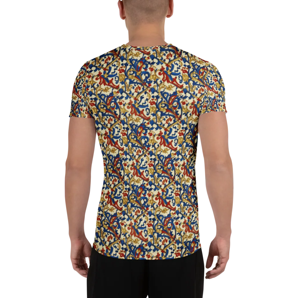 Royal Arabesque on Men's Athletic T-Shirt — Back