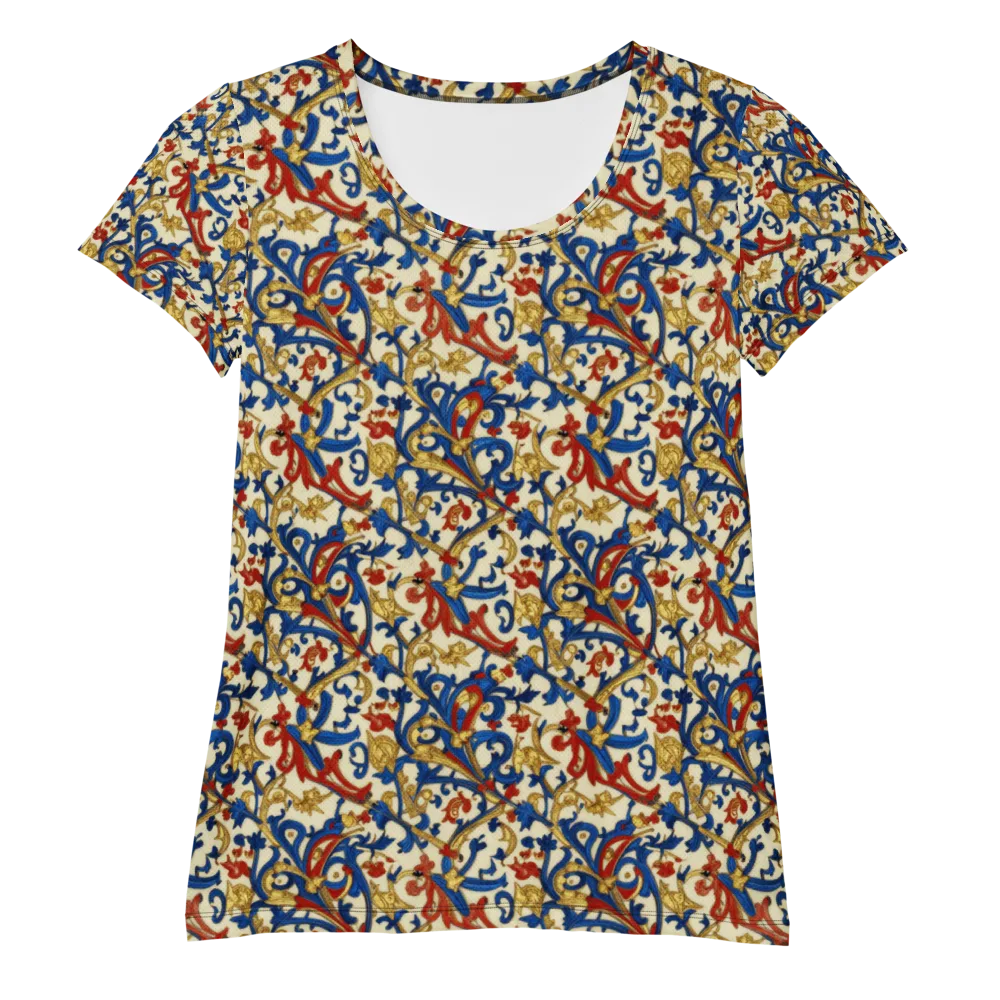 Royal Arabesque on Women's Athletic T-Shirt — Front