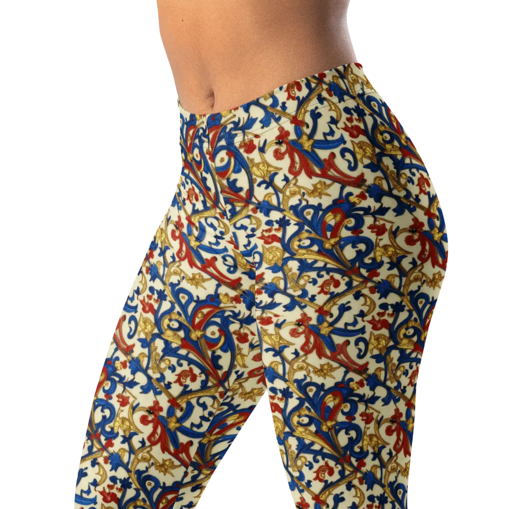 Royal Arabesque on Leggings — Left Front