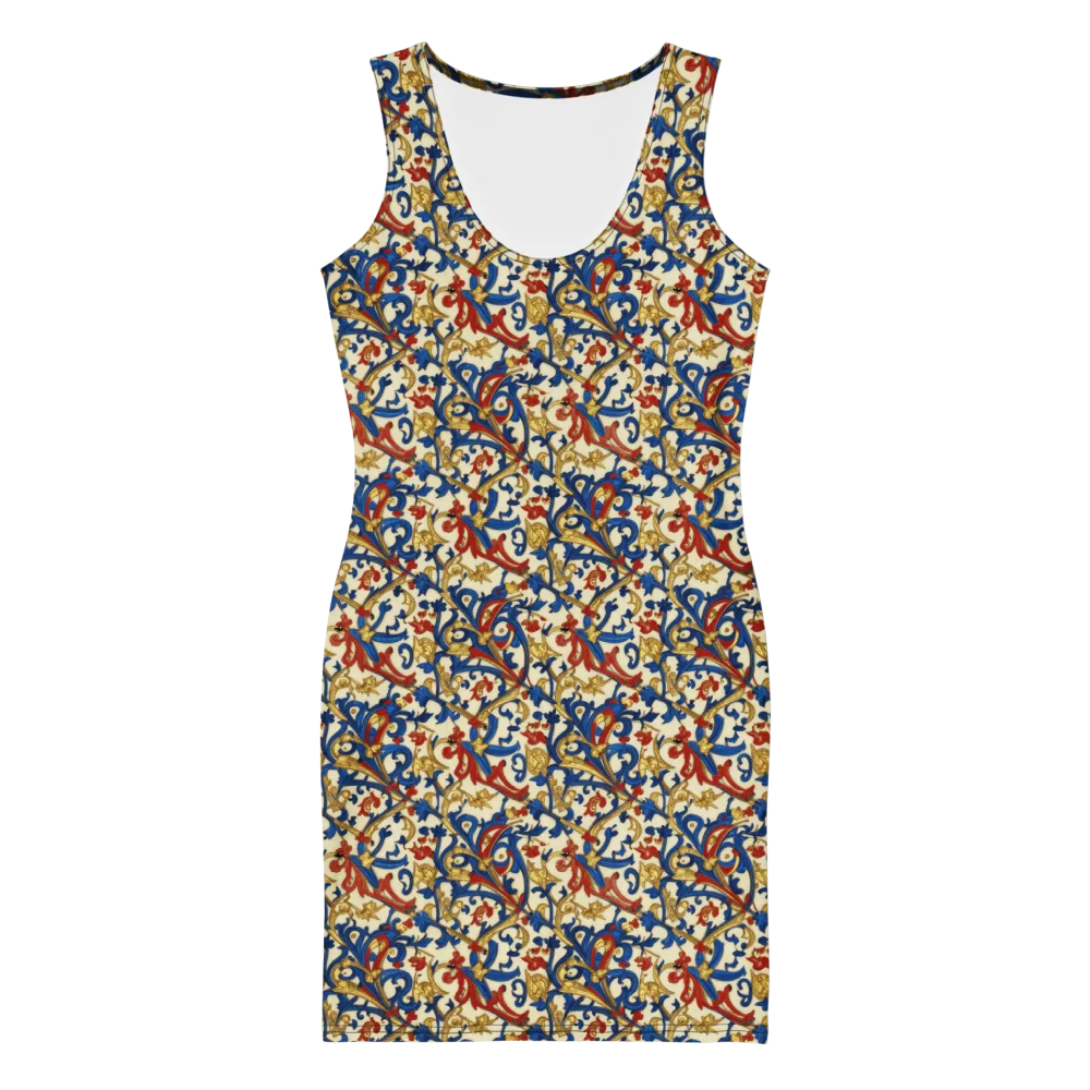 Royal Arabesque on Bodycon Dress — Front