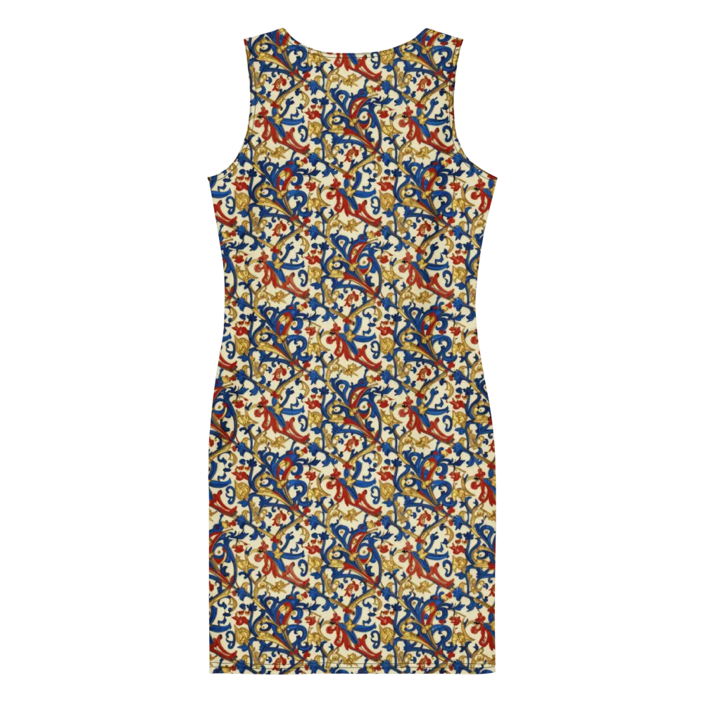 Royal Arabesque on Bodycon Dress — Back