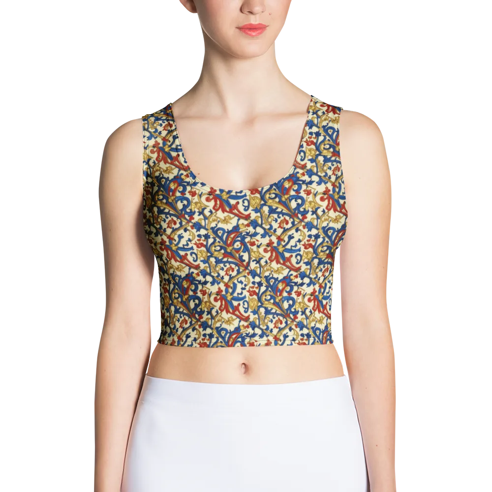 Royal Arabesque on Crop Top — Front