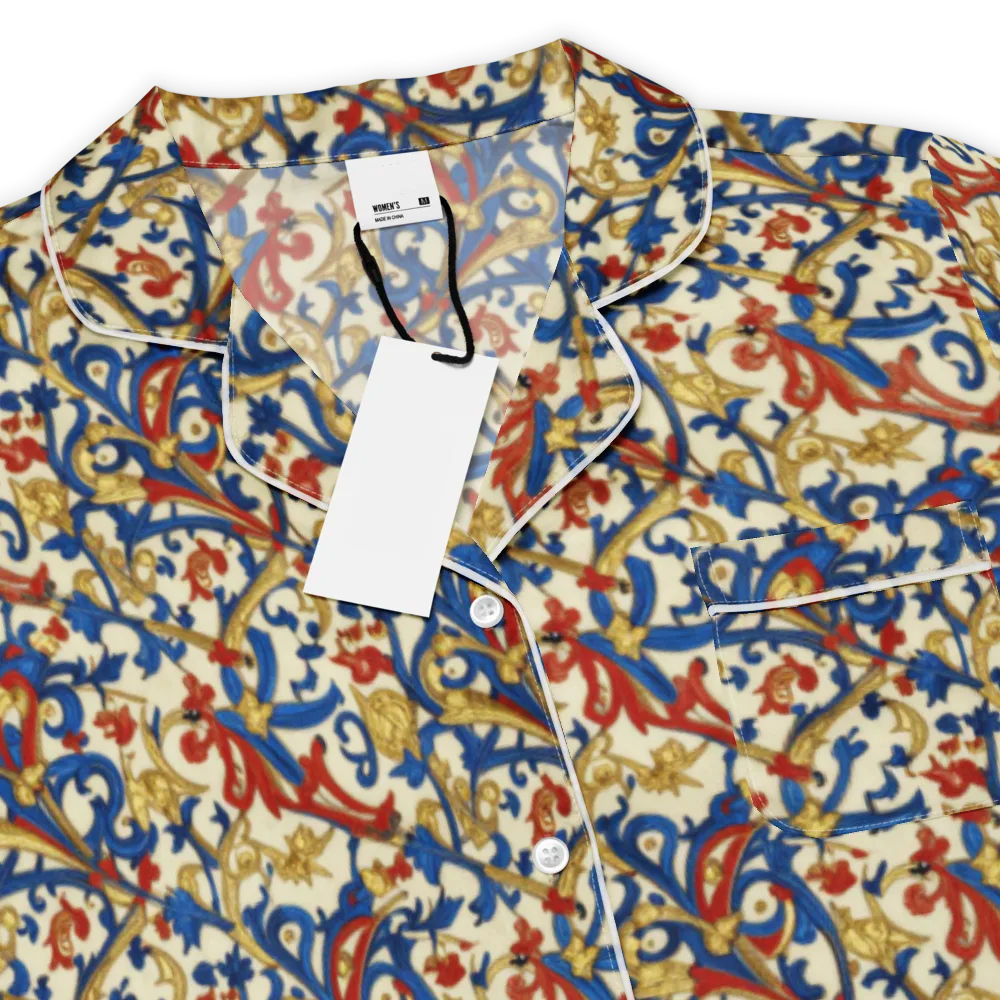 Royal Arabesque on Women's Short Sleeve Pajama Top — Product details