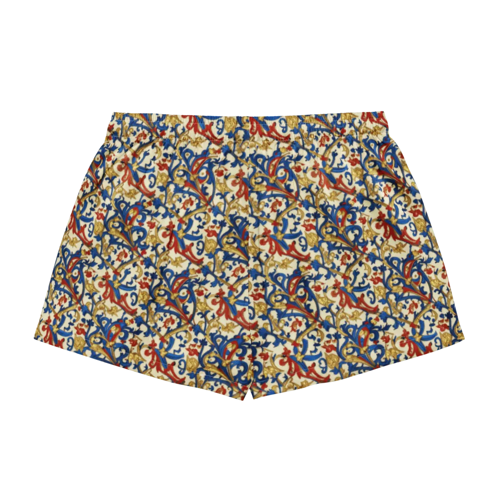 Royal Arabesque on Women's Pajama Shorts — Back