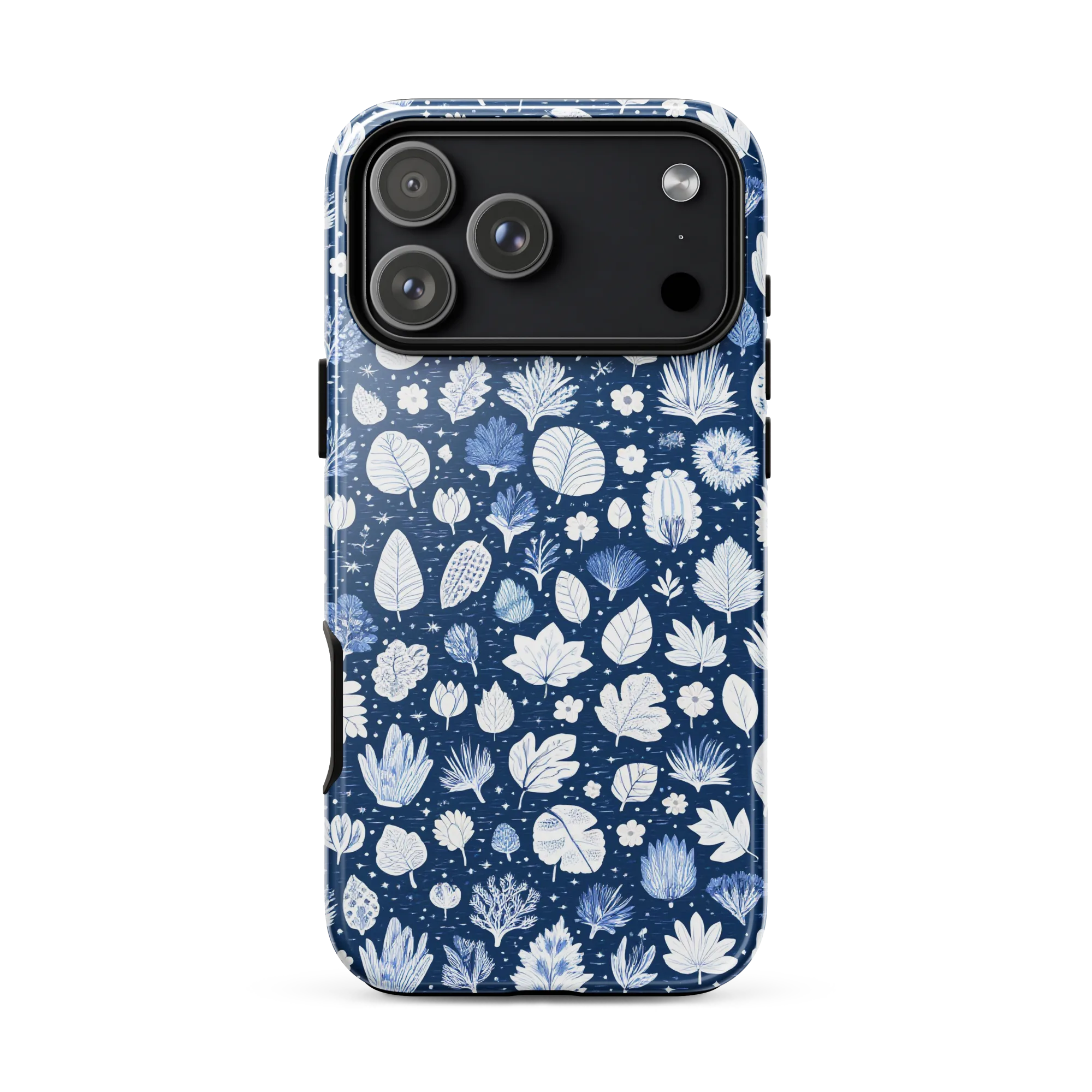 Indigo Herbarium on Tough Case for iPhone® — Front
