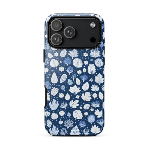 Indigo Herbarium on a Tough Case for iPhone®