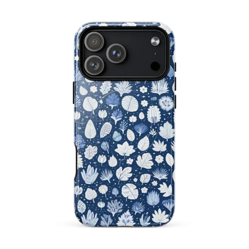 Indigo Herbarium on a MagSafe Tough Case for iPhone®