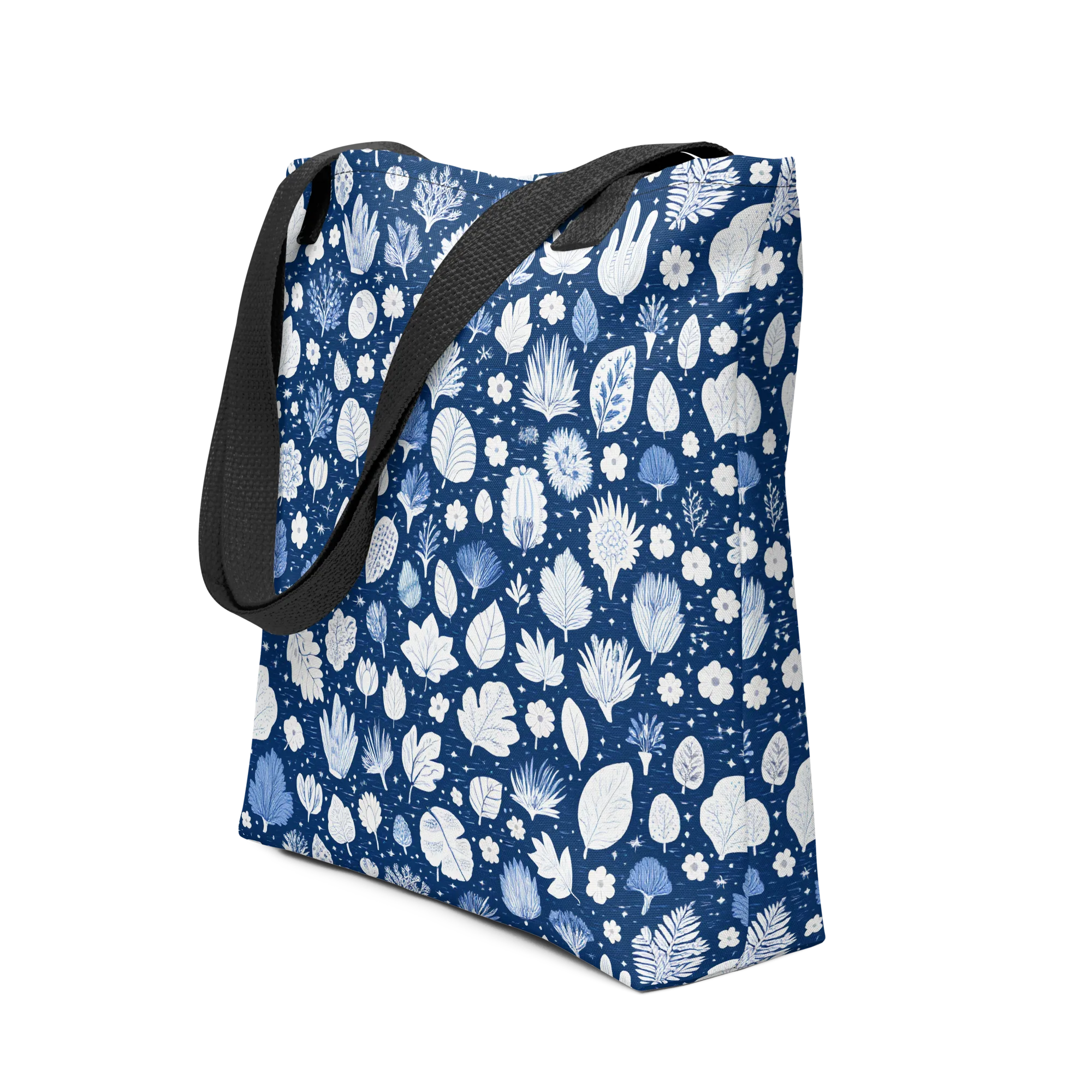 Indigo Herbarium on Tote Bag — Front