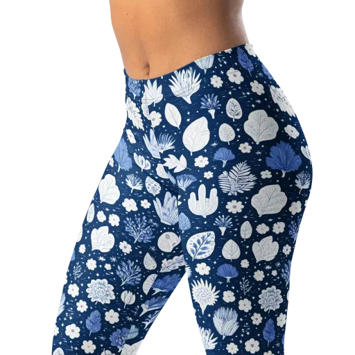 Indigo Herbarium on a Leggings