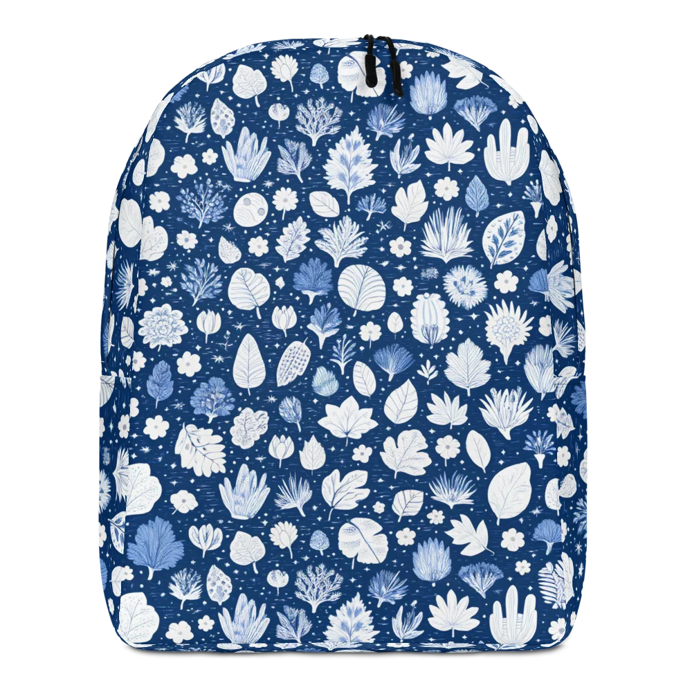 Indigo Herbarium on Minimalist Backpack — Front