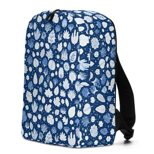 Indigo Herbarium — Minimalist Backpack