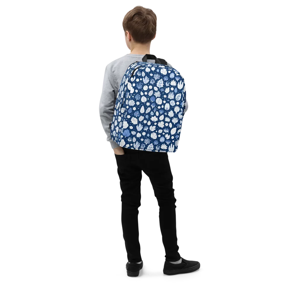 Indigo Herbarium on Minimalist Backpack — Right Front