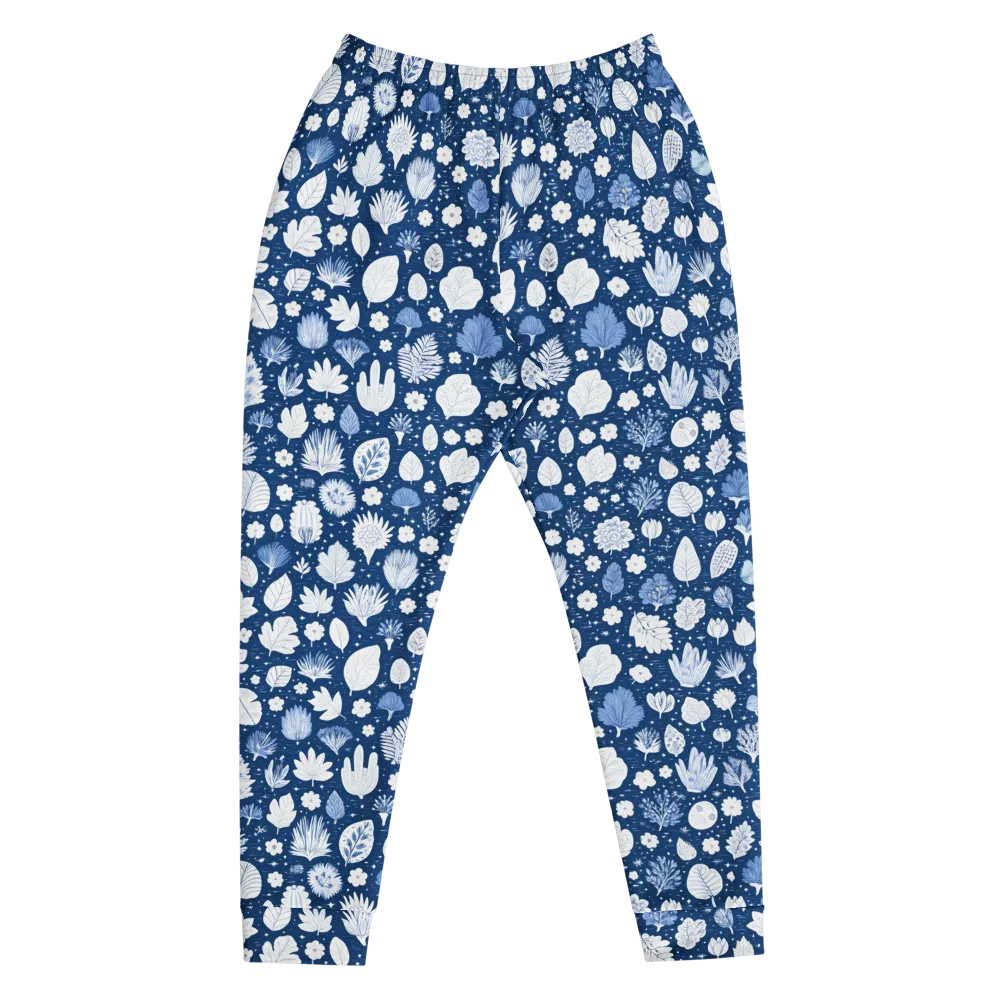 Indigo Herbarium on Men's Joggers — Front