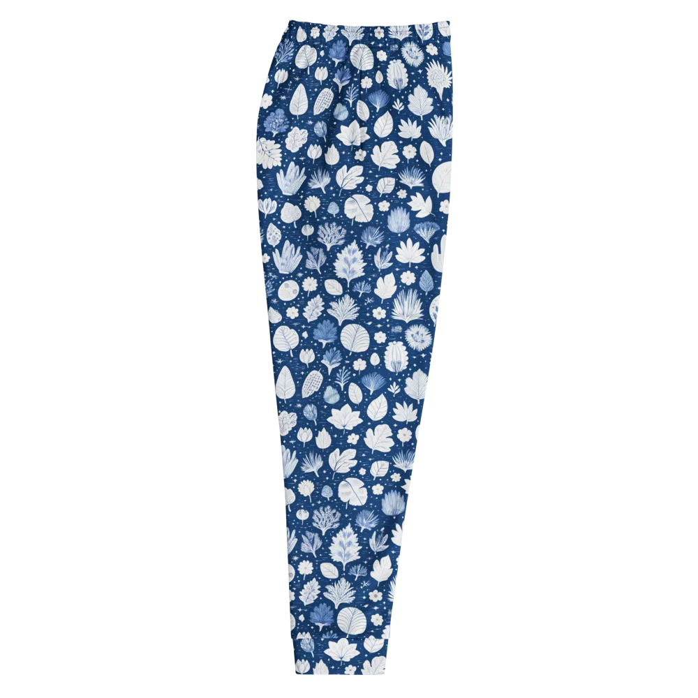 Indigo Herbarium on Men's Joggers — Right