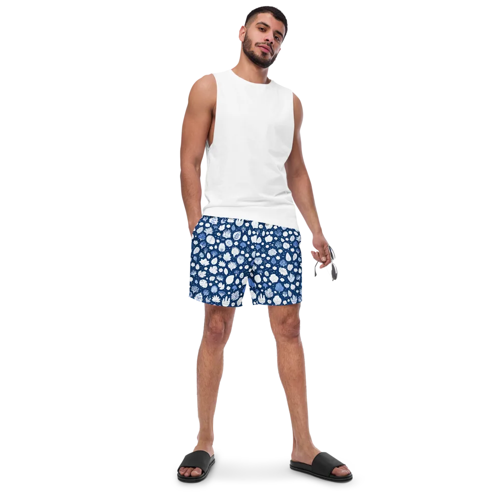 Indigo Herbarium on Swim Trunks — Front