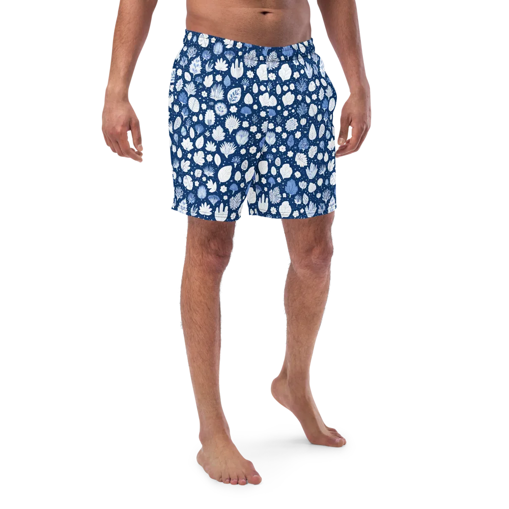 Indigo Herbarium on Swim Trunks — Front