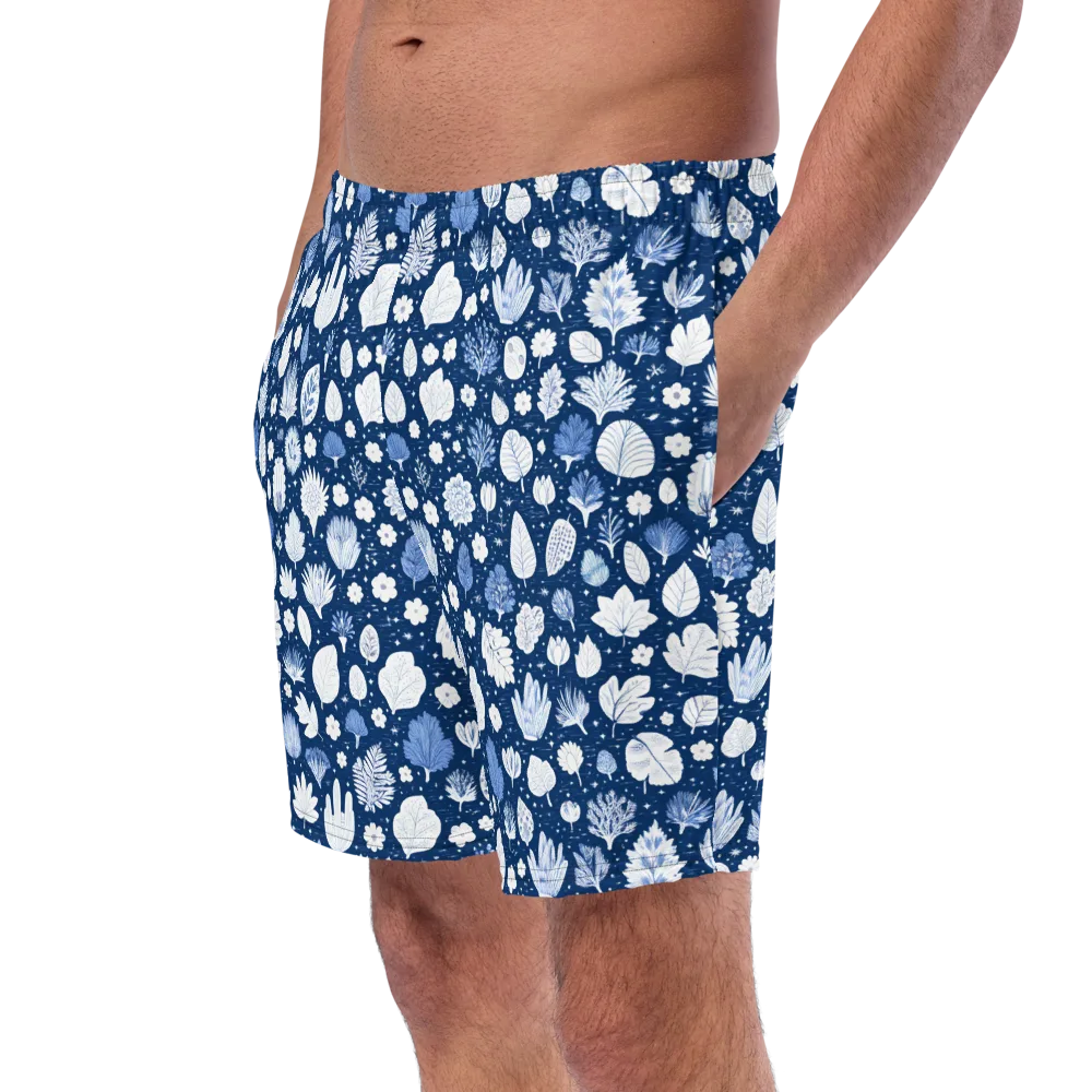 Indigo Herbarium on Swim Trunks — Left Front