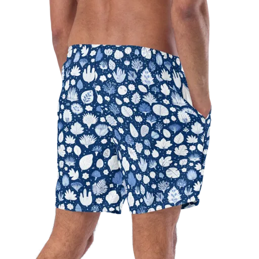 Indigo Herbarium on a Swim Trunks