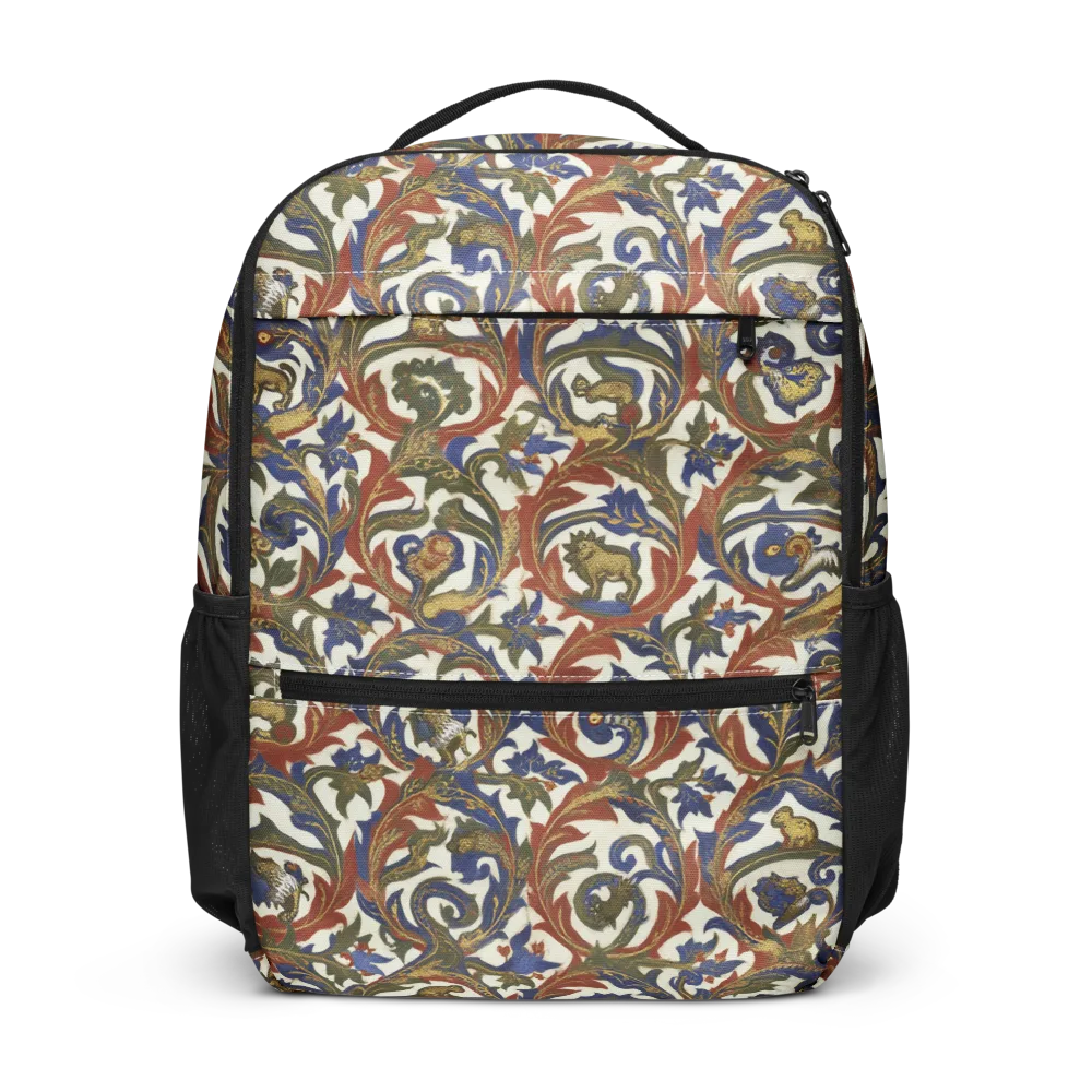 Bestiary Brocade on Utility Backpack — Front