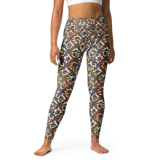 Bestiary Brocade on a Yoga Leggings