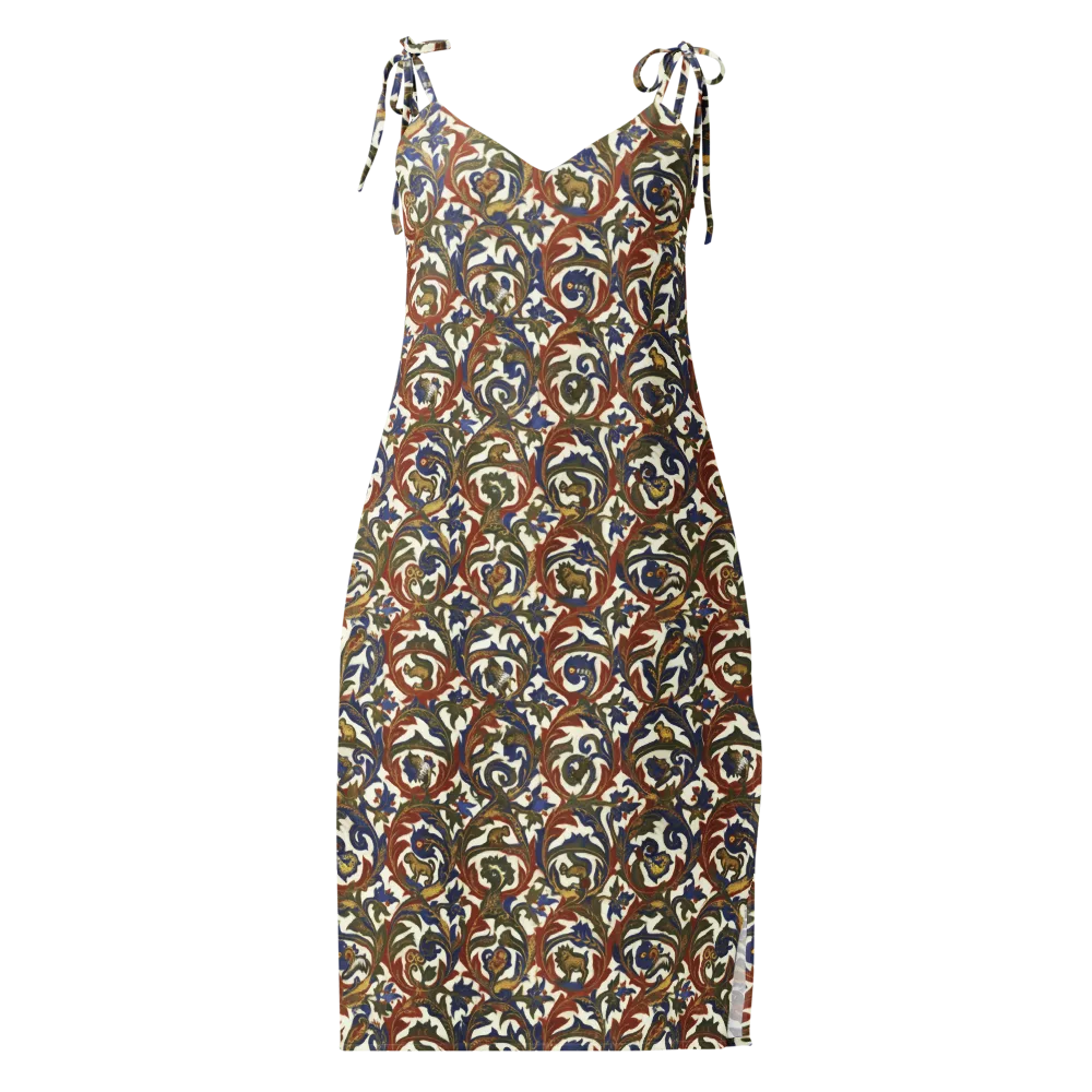 Bestiary Brocade on Slip Dress — Front
