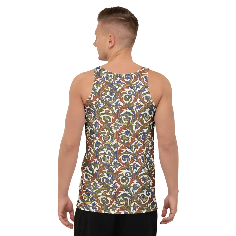 Bestiary Brocade on Men's Tank Top — Back
