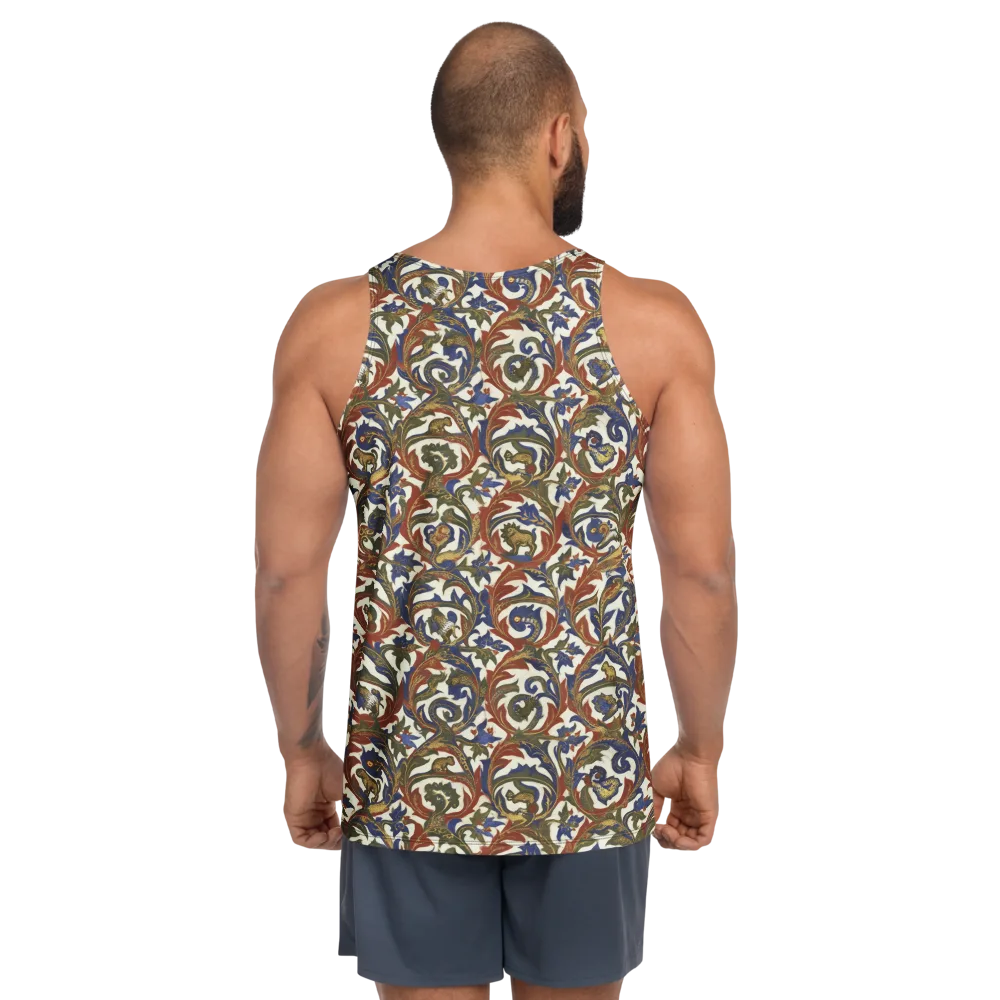 Bestiary Brocade on Men's Tank Top — Back