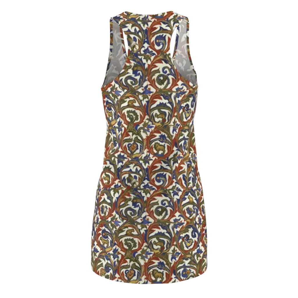 Bestiary Brocade on Racerback Dress — Back