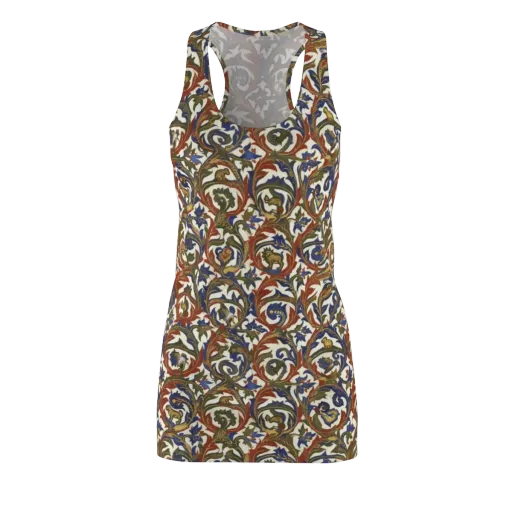 Bestiary Brocade on a Racerback Dress