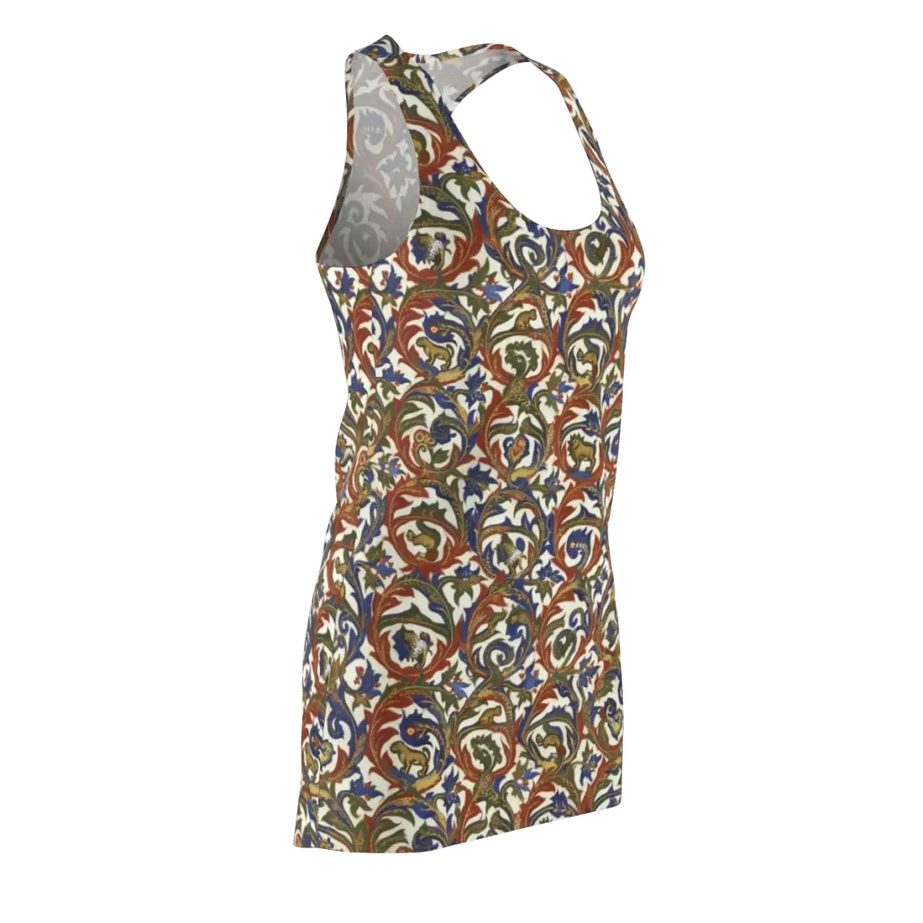 Bestiary Brocade on Racerback Dress — Front Side