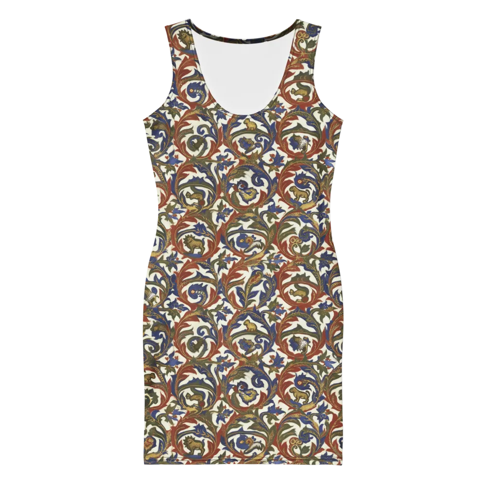 Bestiary Brocade on Bodycon Dress — Front
