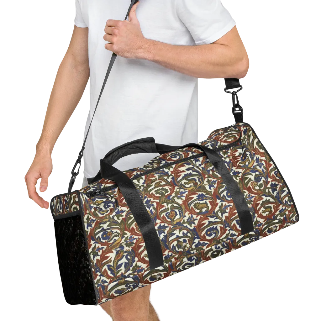 Bestiary Brocade on Duffle Bag — Right Front