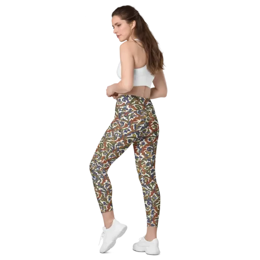 Bestiary Brocade on a Leggings with Pockets