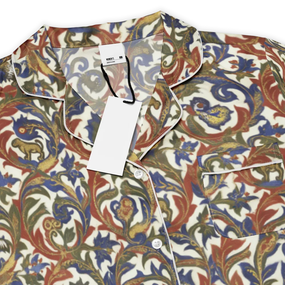 Bestiary Brocade on Women's Short Sleeve Pajama Top — Product details