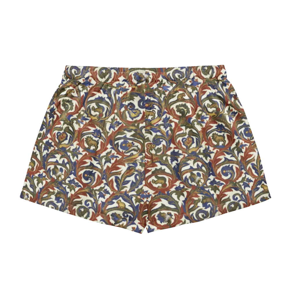 Bestiary Brocade on Women's Pajama Shorts — Back