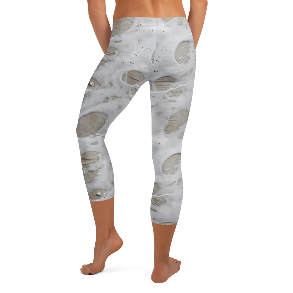 Moonstone Foam on Capri Leggings — Back