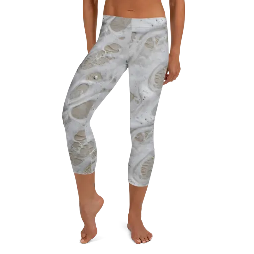 Moonstone Foam on a Capri Leggings