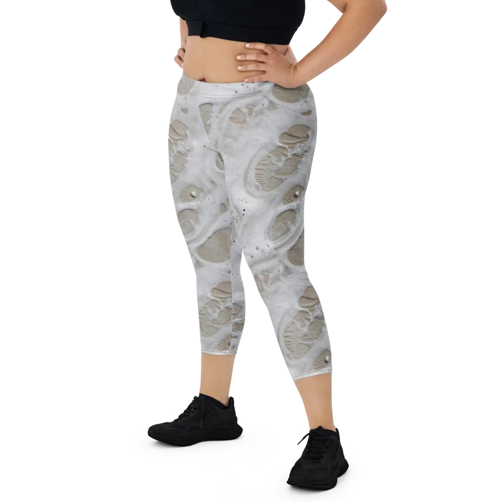 Moonstone Foam on Capri Leggings — Front
